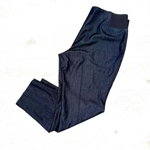 TanJay Petite Pull On Dark Blue Pants with stretch 14P - Picture 1 of 17